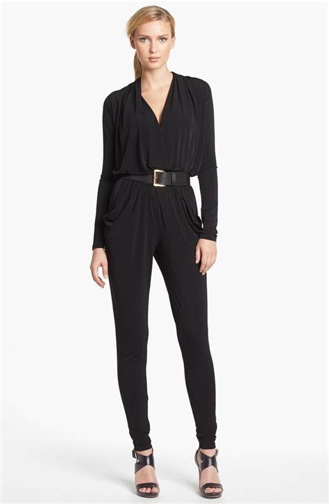 michael kors suede jumpsuit free shipping|Michael Kors belted denim jumpsuit.